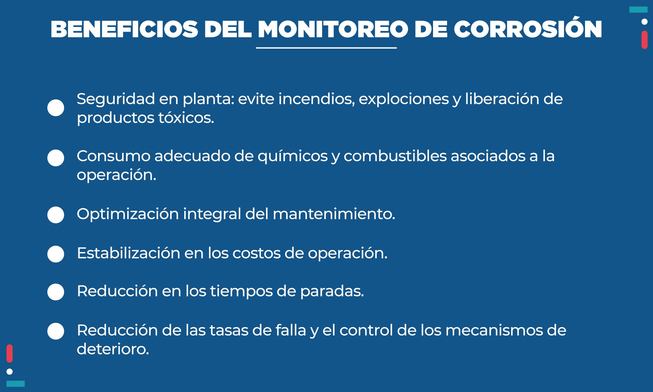 Beneficios monitoreo corrosión - IYCSA